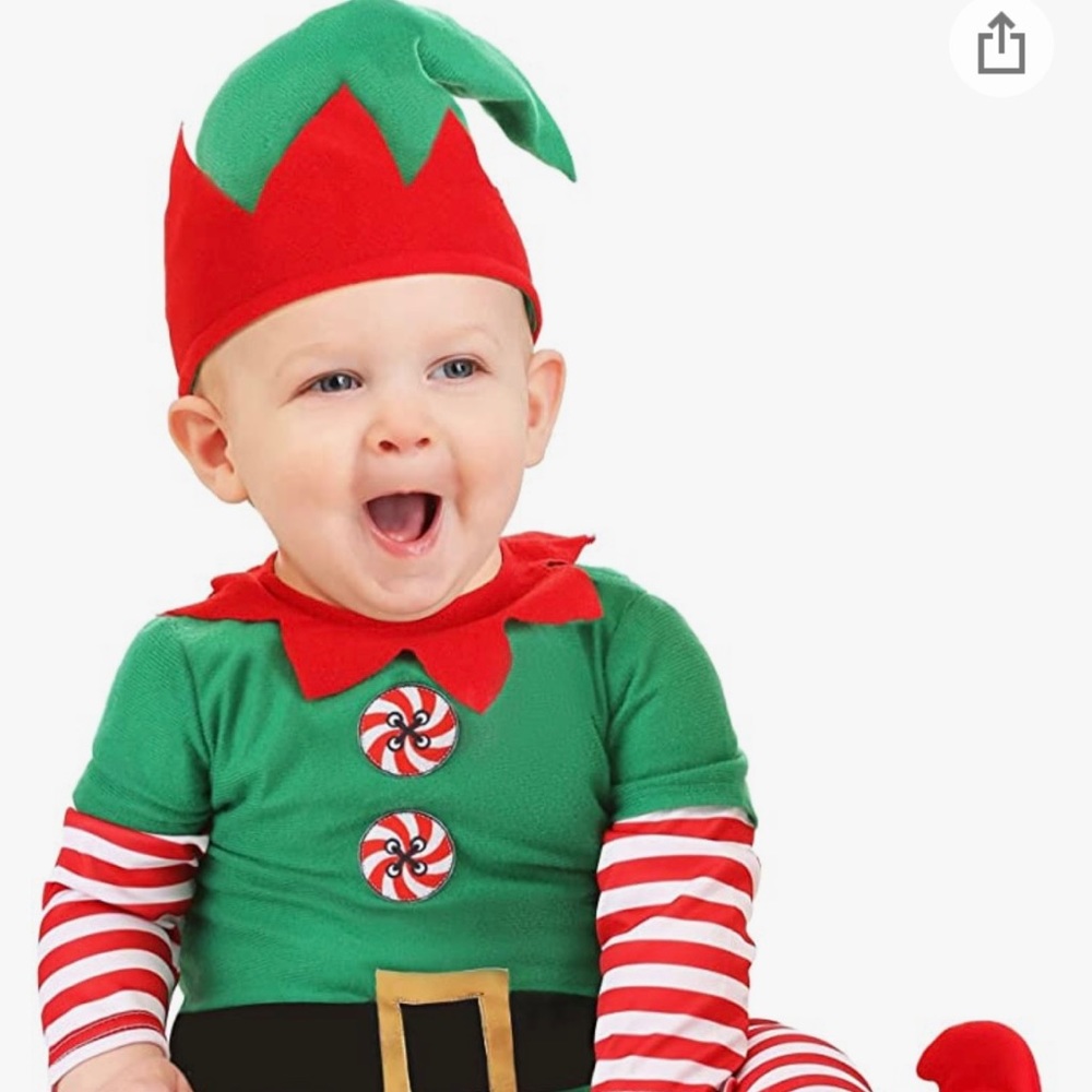 Infant Christmas elf costume 12/18 months